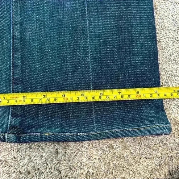 7  for all Mankind bootcut low rise medium wash size 31 western Y2K stretch - Picture 10 of 12